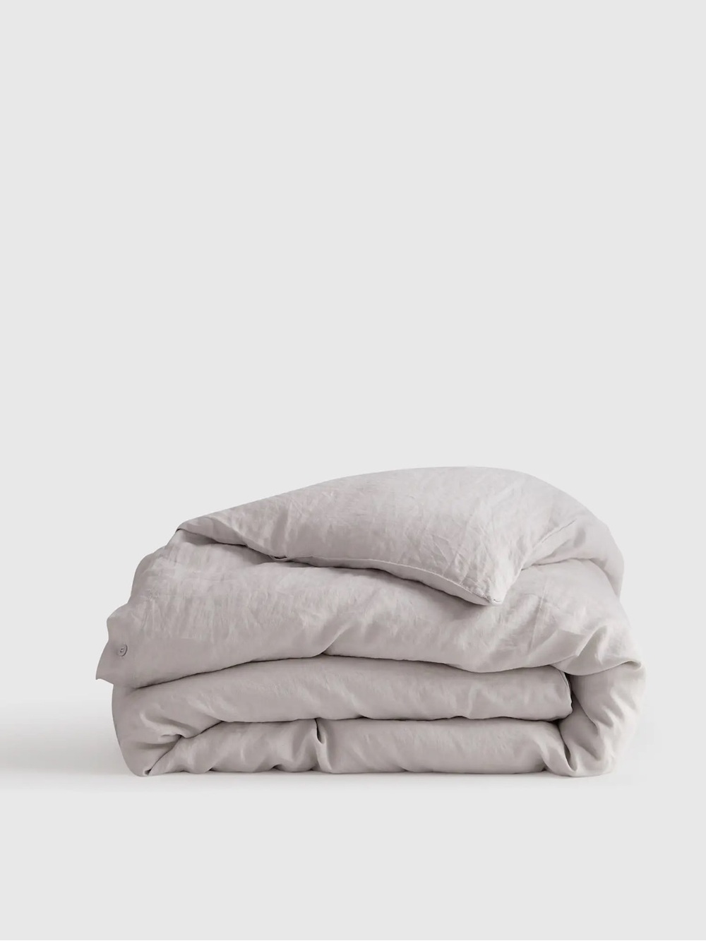 New Quince European Linen Duvet Cover Full/Queen MSRP $164 - Light Gray
